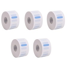 5 Rolls Disposable  Flexible Paper Neck Strips Barber For Salon Hair Cutting'