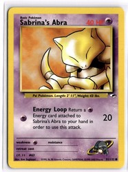 Sabrina's Abra 91/132 Gym Heroes Common