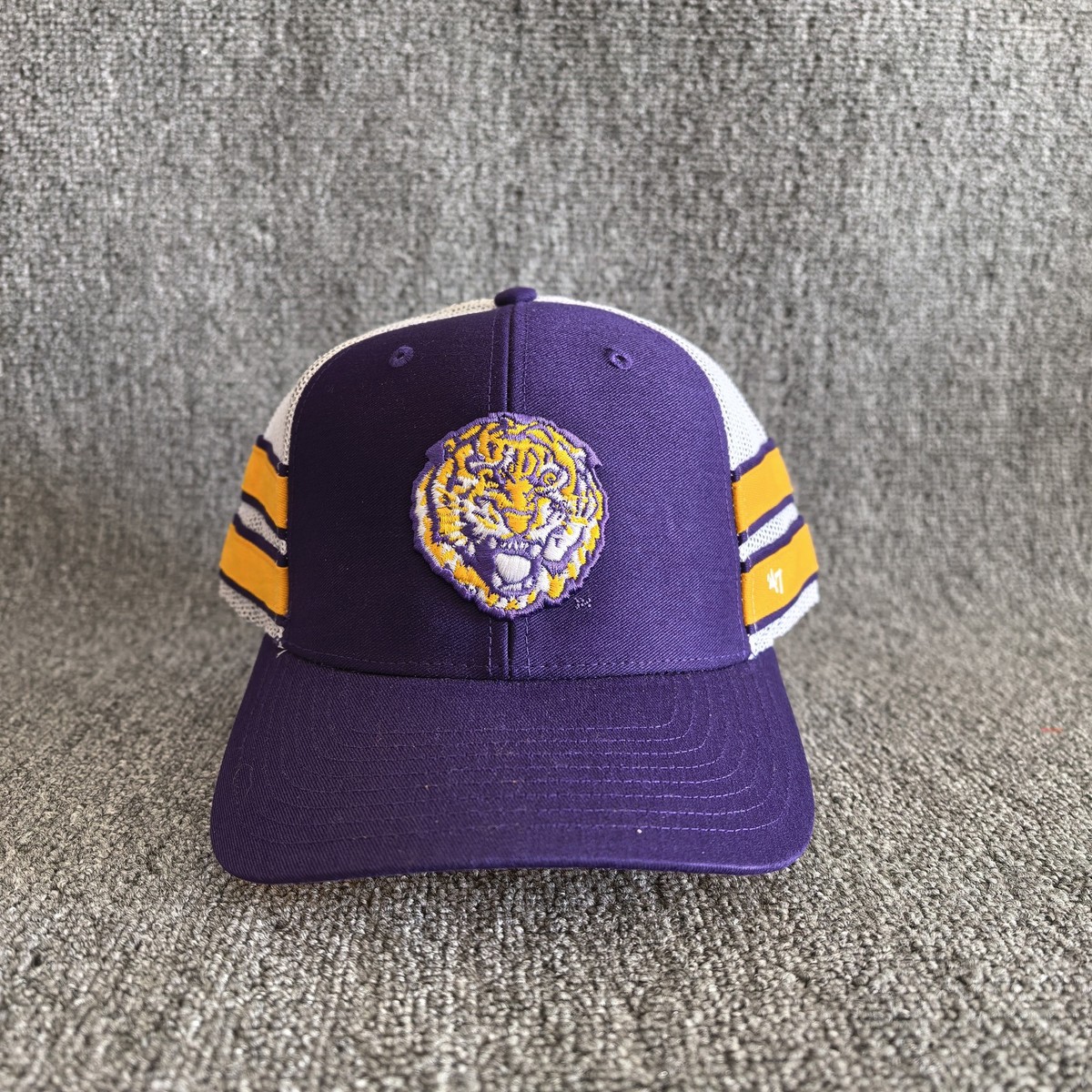 '47 Brand LSU Tigers Trucker Snapback Hat Purple Gold One Size