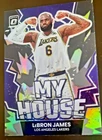 LEBRON JAMES-2023 OPTIC REFRACTOR-MY HOUSE INSERT-LAKERS 🏀 BASKETBALL CARD ***