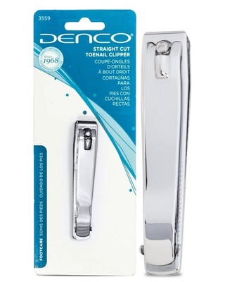 Straight Cut Toenail Clipper - Precision Straight Edge Cutter for Thick Nails
