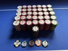 Set Of 725 Pharoah’s Club China Clay Poker Chips