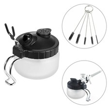 Airbrush Cleaning Pot Cleaner Kit Glass Paint Jar Filter Airbrush Clean Tool