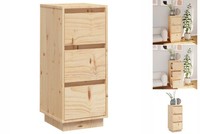 Sideboard 32X34X75 Cm Massivholz Kiefer