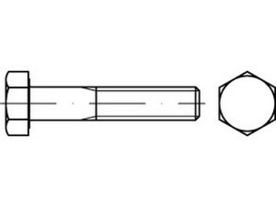 5 x Sechskantschrauben mit Schaft ISO 4014 5.6 M 33 x 180 AD W7 VES, CAB FASTENI