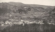 CANTAL. Vue G&eacute;n&eacute;rale de Vic- Sur- C&egrave;re 1900 old antique vintage print picture