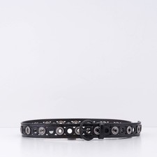 Sandro Paris Womens Belt Leather Studded Rhin...