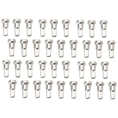 Tusk NPK-Q3-SL19e9-790ea6 Impact Wheel Replacement Spoke Nipple Kit Front Silver