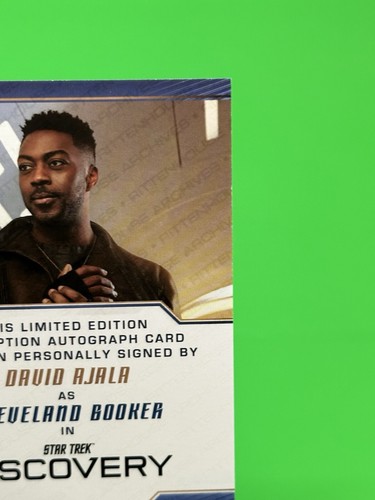 💫2024 Star Trek Discovery Season 5 David Ajala Cleveland Booker Inscription!💫 - Picture 12 of 15