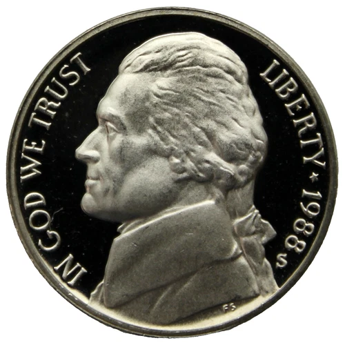 1988-S Jefferson Nickel Proof — photo from another recent sale