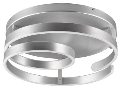 TRIO Leuchten MARNIE LED-Deckenleuchte Deckenlampe Dimmbar Silbergrau Ø 55 cm