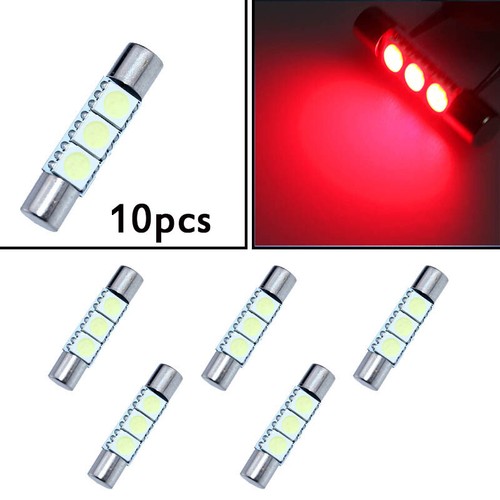 Vanity Mirror Sun Visor LED Light Fuse Type 6000K Benin - View #3