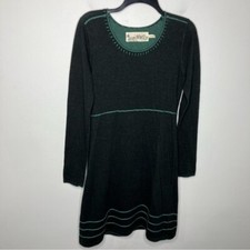 Aventura organic Cotton sweater dress gray green womens size small natural fiber