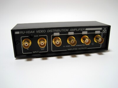 RDL RU-VDA4 Video Distribution Amplifier - BNC Connectors, with Gain