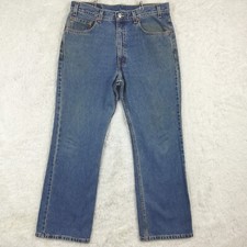 Vtg Levi's Mens Jeans 517 Boot Cut Blue Denim Medium Wash Relaxed Fit 36x30