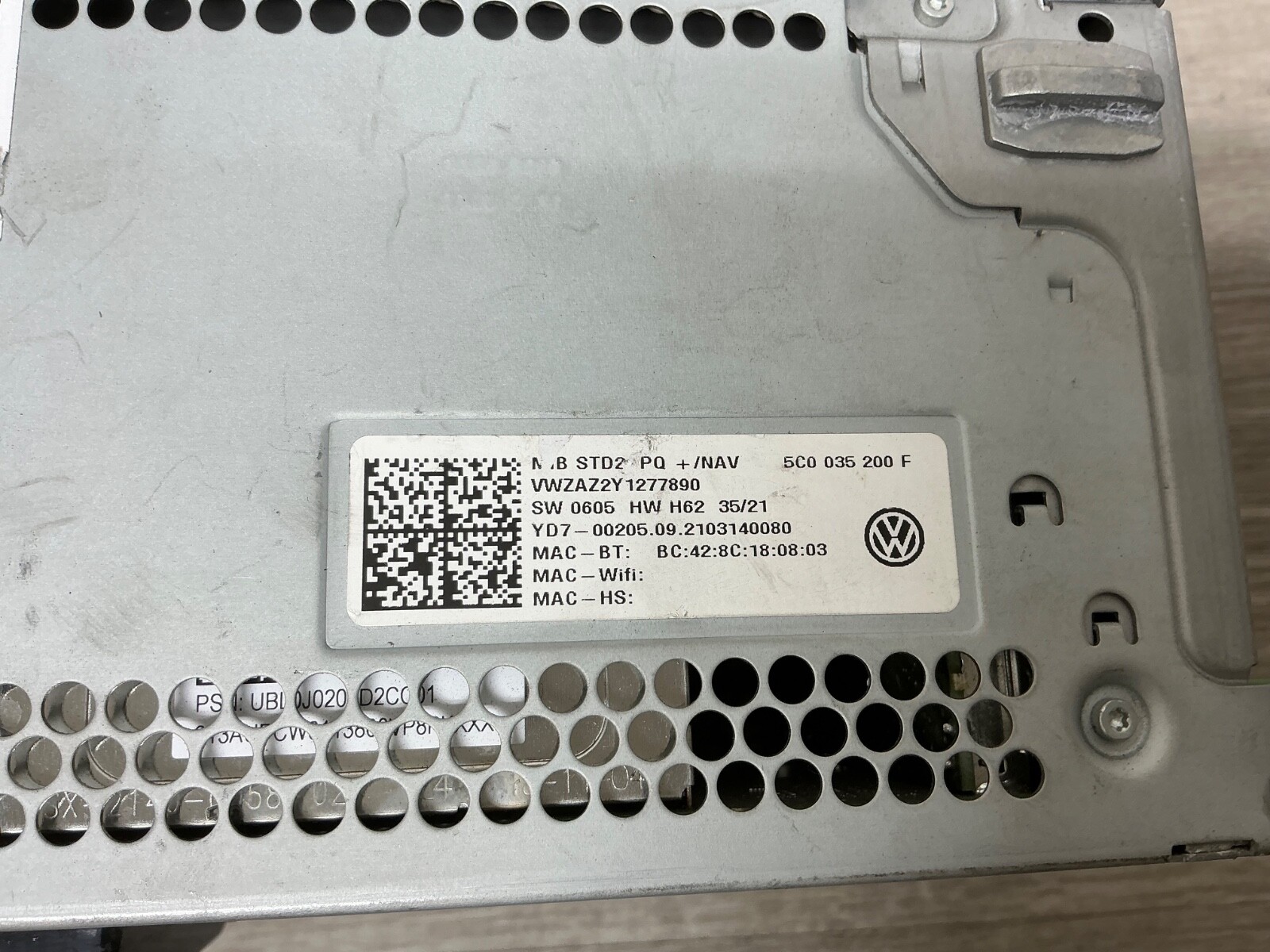 2021 VOLKSWAGEN PASSAT RADIO RECEIVER DISPLAY SCREEN W/o NAVIGATION OEM