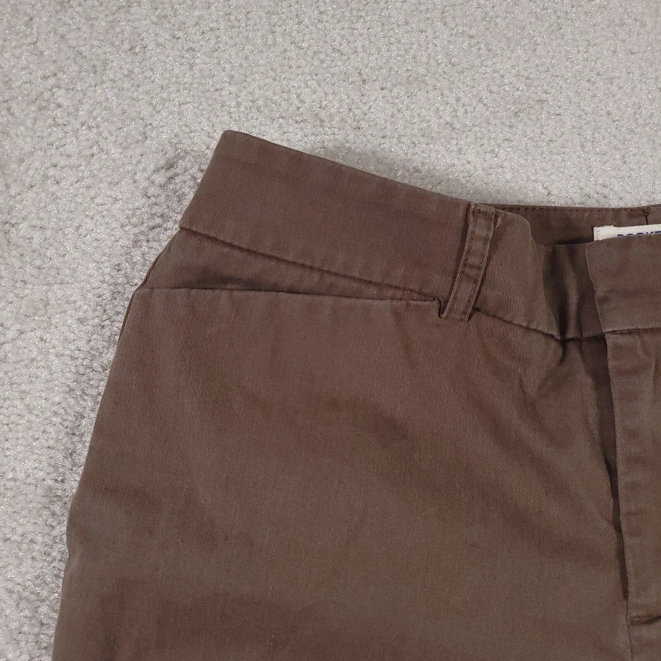 Dockers Pants Women's 6P Short Brown Flat Front Pockets Metro Fit Stretch Crop - Image 4 of 4