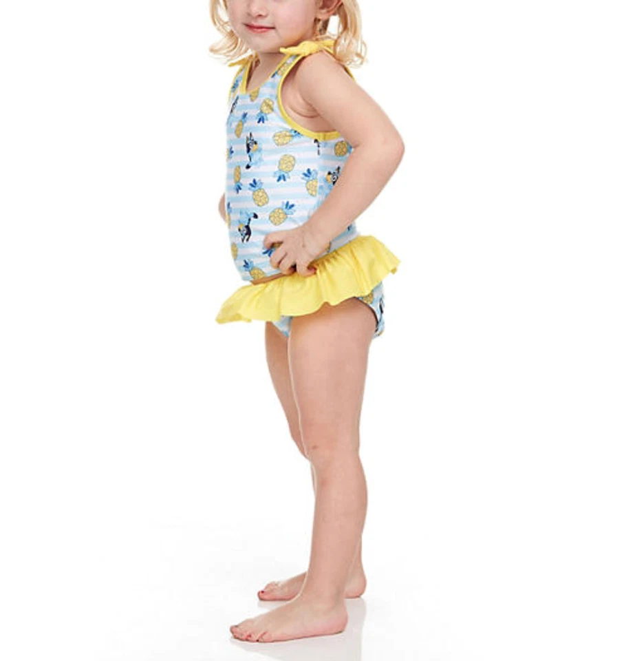 Conjunto de 3 peças de maiô BLUEY para meninas biquíni bingo cachorro Disney - Imagem 3 de 4