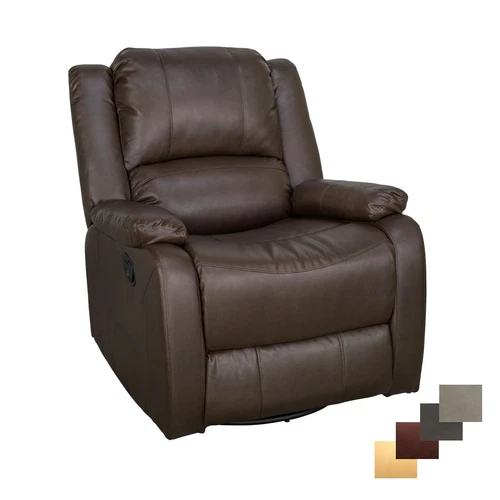 RecPro Charles 30" RV SGR Swivel Glider Recliner Chestnut Chair Camper Furniture