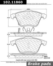 C-tek Semi-metallic Disc Brake Pad Sets Fits 2006-2007 Mazda 6 Centric Parts