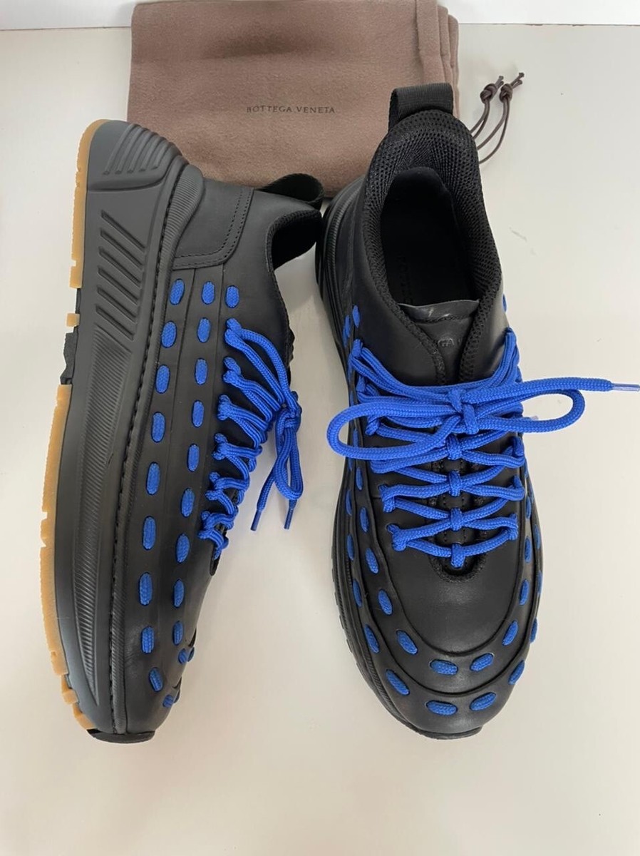 Bottega Veneta Mens Leather Black/Blue Sneakers 11 US (44) 578305 NIB $950 Bottega veneta sneakers men 11 (44) Like new | Mercari main image 4
