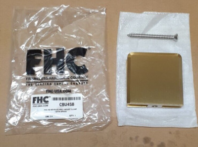 FHC CBU4SB SATIN BRASS WALL MOUNT CLAMP