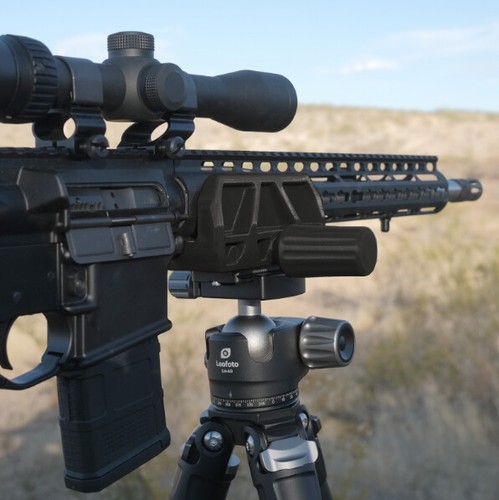 Rifle Saddle Mount / Clamp, Tripod Shooting Rest Gun Mounting Adapter ...