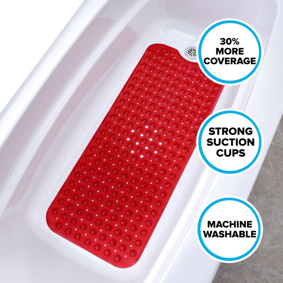 16" x 39" Extra Long Bath Mat Non Slip Safety Bathtub Mat eBay