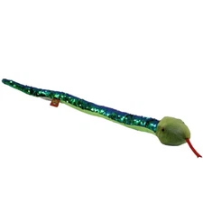 Adventure Planet Sequinimals Plush - SNAKE (Sequin - Blue/Green & Black) (26 in)
