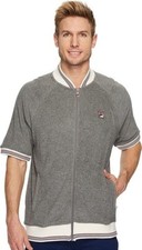 Men 's Fila Bronx tracksuit- SS track top- Matching shorts- Gray Sz XL NWT