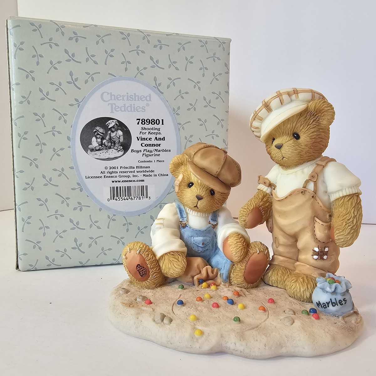 Cherished Teddies Vince & Connor 789801 Shooting For Keeps 2001