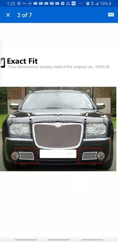 Chrome Mesh Grille Insert Kit For 2005-2010 Chrysler 300 – Upper & Lower, Stainless Steel By Grilleworld