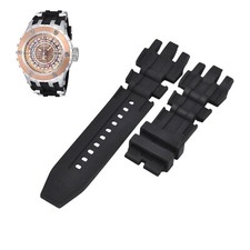 Subaqua 16819 26mm Black Rubber Watch Strap For Invicta