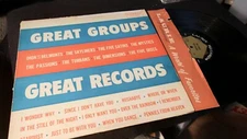 LAURIE MASTERSOUND LLP-2010 GREAT GROUPS GREAT SOUNDS ROCK N ROLL  RECORD ALBUM