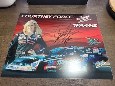 8X10 HERO CARD COURTNEY FORCE AUTOGRAPH DRAG RACING | eBay