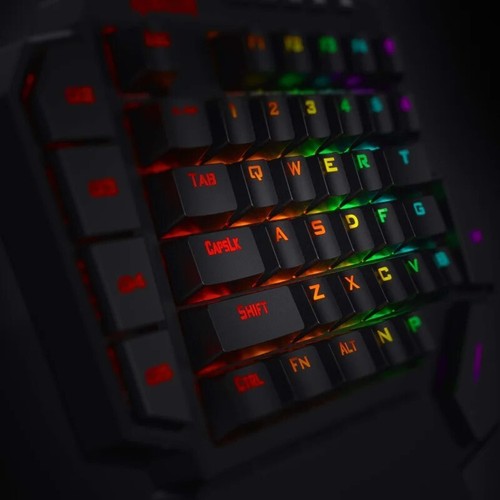 Redragon K585 DITI One-Handed RGB Mechanical Gaming Keyboard,Wrist Rest 42 Keys - Picture 9 of 14