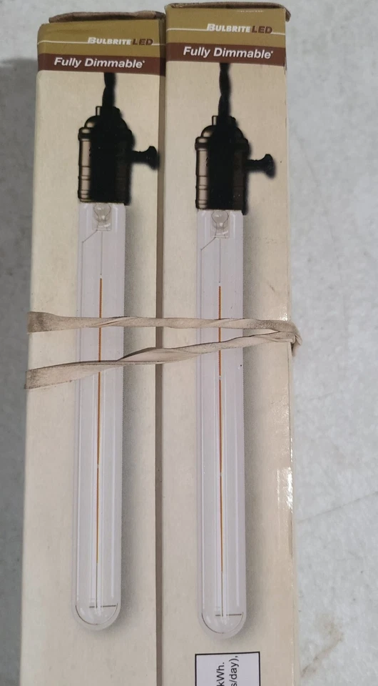 Bulbrite 40Watt Equivalent T9 Clear Dimmable Edison Light Bulb Warm White2PK - Image 3 of 3