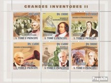 Sao Tome e Principe 3500-3505 Feuille miniature (complète. édition) neuf avec go