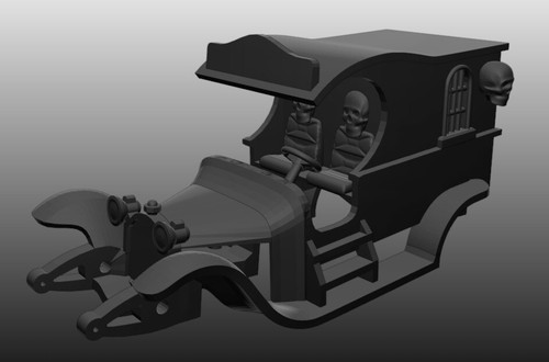 HWP Slot Cars "Tricker Treat" Custom 3D printed H.O. Scale T-Jet Body - Picture 14 of 15