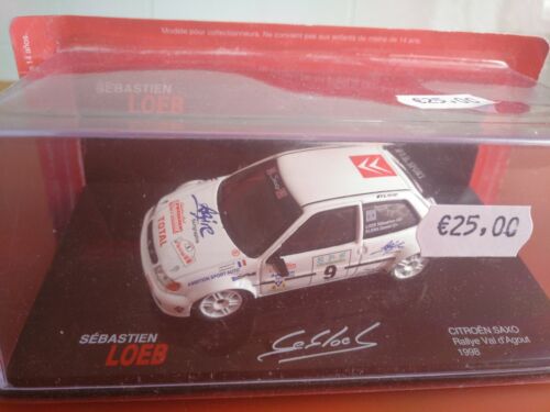 COCHE 1/43, ALTAYA, MODELO CITROEN SAXO RALLYE VAL D` AGOUT 1998, LOEB. - Imagen 1 de 3