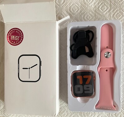 Smart Watch Damen rosa mit Telefonfunktion, Bluetooth 3.0/4.0, Android/IOS fähig