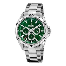 Festina F20623/3 Men's Green Dial Multi-Function Watch