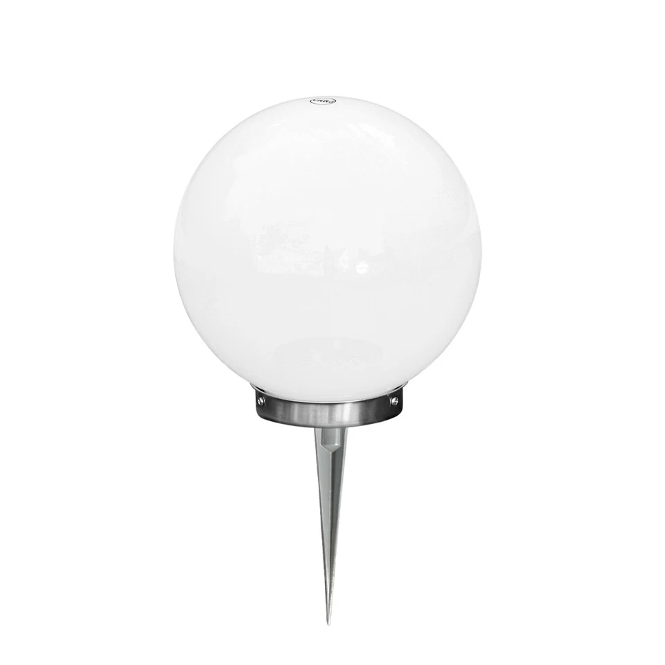 Garten Solar Kugel Lampe 30cm Terrasse Edelstahl Stand Licht Wegeleuchte Veranda - Bild 3 von 3