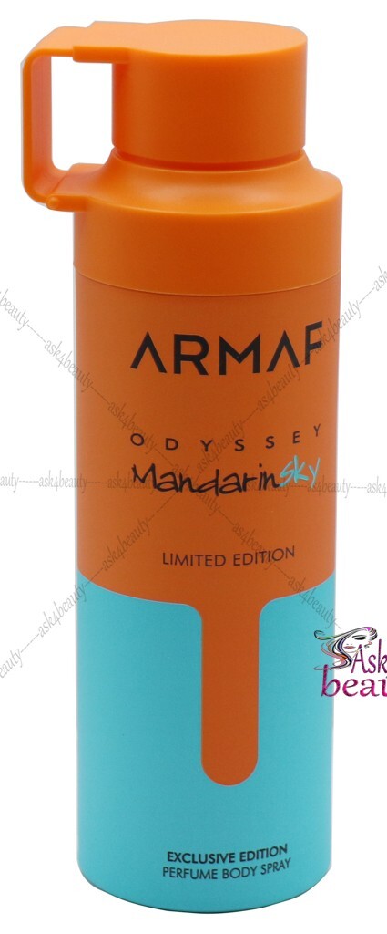 Odyssey Mandarin Sky Man By Armaf Body Spray 6.7oz./200 ml New Same As Picture