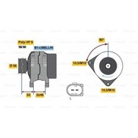 Bosch Generator Lichtmaschine 180A 14V FüR Land Rover Freelander 2 Fa_ L359