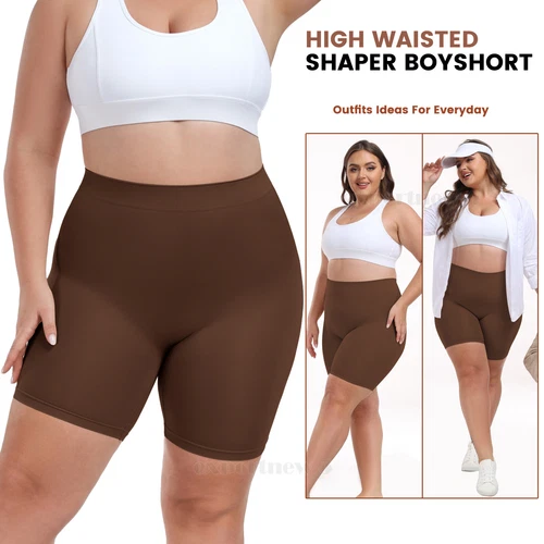 Pantalones cortos moldeadores talla grande para mujer pantalones cortos anti rozaduras pantalones cortos para niños bragas sin costuras - Imagen 25 de 35