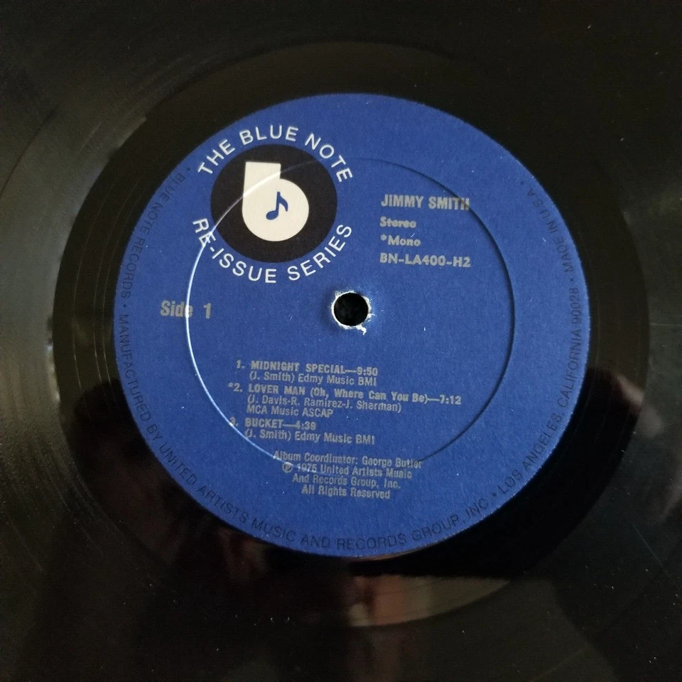 LP Jimmy Smith 'Jimmy Smith' BN-L400-H2 1975 stereo/mono Reissue - Image 2 of 4