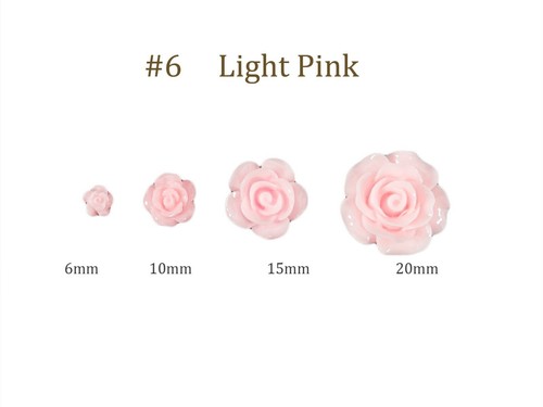 Resin Roses Flat Back 6mm 10mm 15mm 20mm Card Making Craft Gel Nail Art Make Up - Picture 9 of 15