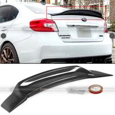 For 15-21 WRX STI Sedan Carbon Painted HighKick Duckbill Rear Trunk Wing Spoiler