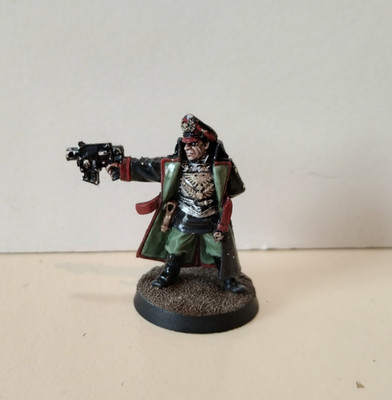 Warhammer 40k Astra Militarum / Imperial Guard Cadian Commissar Metall